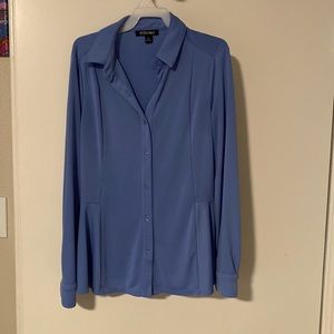 Roz and Ali Flair Hip Button Up Blouse